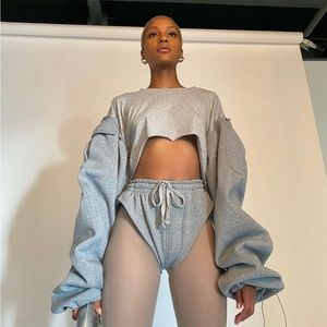 Oversized Cropped Shirt